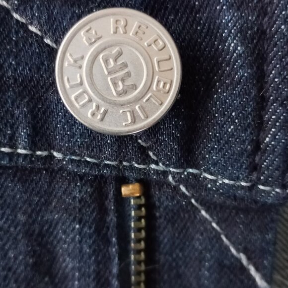 ROCK & REPUBLIC dark wash jeans size 28 - Picture 13 of 14